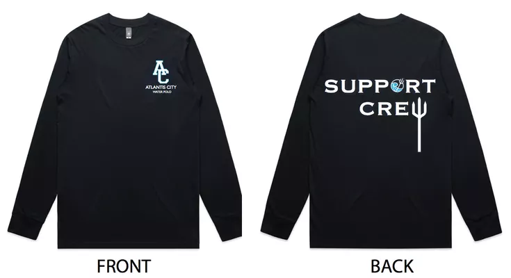 Mens Support Crew Tee Long Sleeved