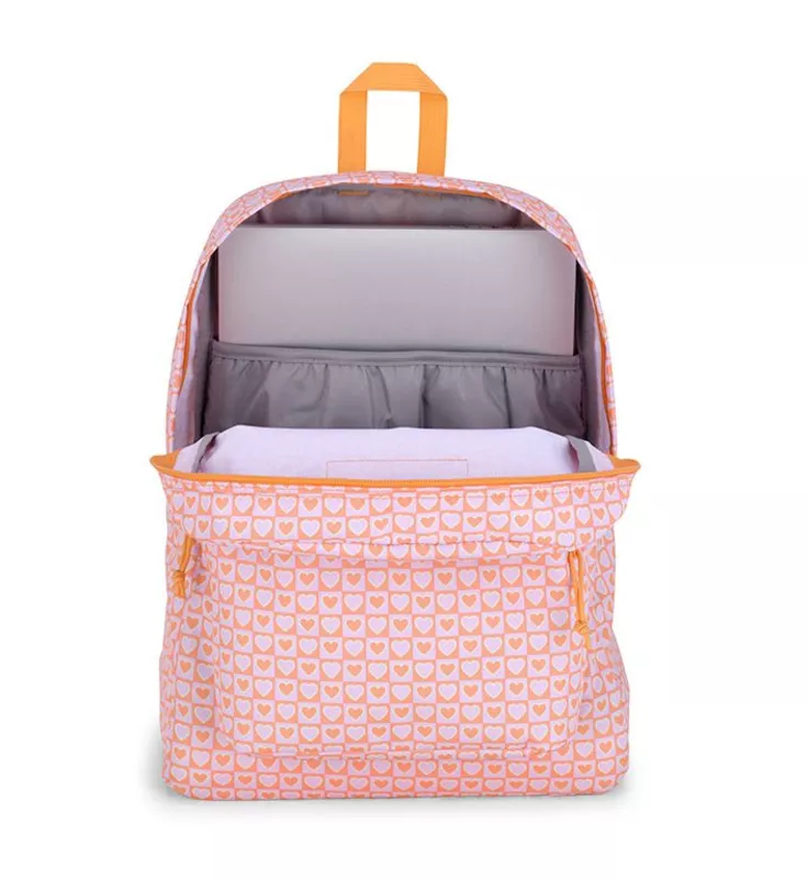 JANSPORT SUPERBREAK PLUS - Hyped Hearts Pink