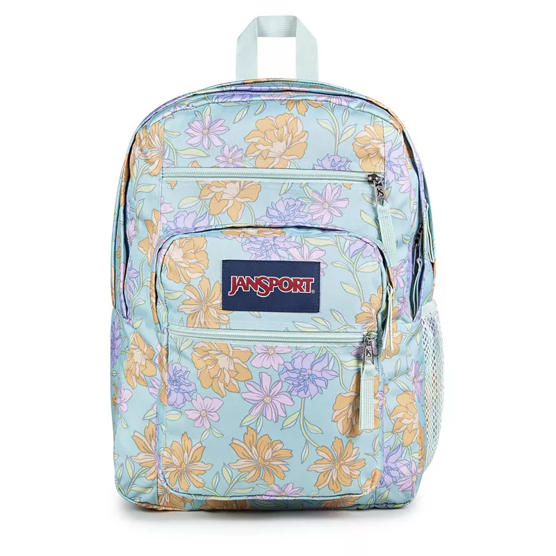 JANSPORT BIG STUDENT - Faded Floral Fresh Mint