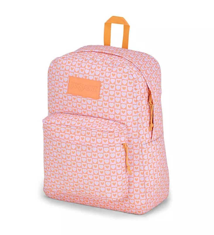 JANSPORT SUPERBREAK PLUS - Hyped Hearts Pink