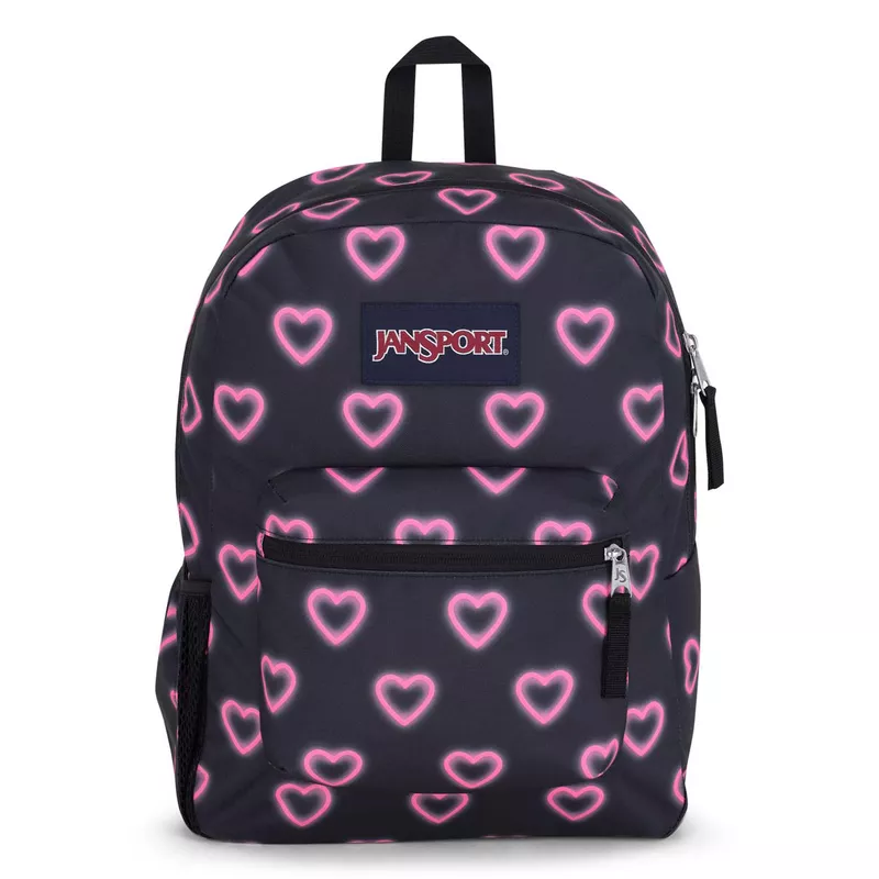 JANSPORT CROSS TOWN  - Happy Hearts Black